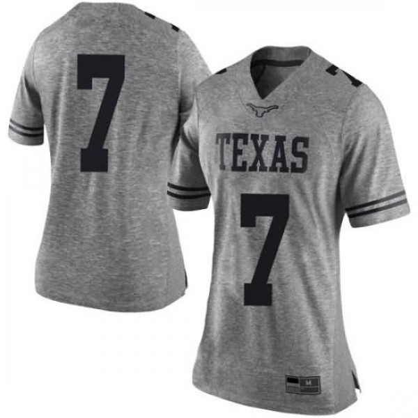 Women's University of Texas #7 Caden Sterns Gray Limited NCAA Jersey